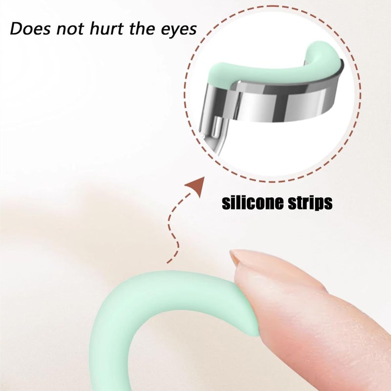 MUQING Daily Contact Lens Wearing Aids - Soft Silicone Remover and Insertion Tool Set Includes Tweezers, Case and Plunger Suction Cup (Green) - Image 2